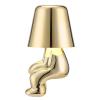 Bedside Touch Control Table Lamp Collection, Gold Decor Thinker Statue LED Table Lamp with USB Port, 3 Way Dimmable Modern Night Light Nightstand Lamp for Home Office(#2) view 1