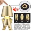 Bedside Touch Control Table Lamp Collection, Gold Decor Thinker Statue LED Table Lamp with USB Port, 3 Way Dimmable Modern Night Light Nightstand Lamp for Home Office(#2) view 4