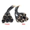GatherTOOL 2/5/10Pcs 4-Pin Aviation Video Extension Cable Electric Cable Aluminium Flame Retardant Female/Male Power Cable (Color : Female, Size : 2PCS) view 4