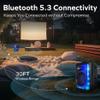 Coby True Wireless Speaker, Portable Bluetooth Speaker with 11 LED Light Modes, FM Radio, Mic and Aux Inputs, USB/SD/TF Card Slots, Karaoke Mode, Built-in Handle, Type-C Charging, 7-Hour Playtime view 3
