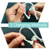 Adjustable Ear Hooks Compatible with AirPods 4, 3, 1, 2 and Pro & All in-Ear Headphones with Stems - 2 Pairs Secure & Comfortable Prevent Falls Ear Holders for Headphones - Easy to Install (Red) view 2