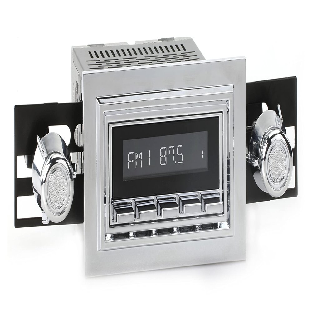 RetroRadio Compatible with 1974-80 Lincoln Continental Features Include Bluetooth, USB, AM/FM HC-M2-121-05-75L2