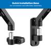 Mount-It! Single Monitor Wall Mount, Computer Monitor Wall Mount Arm, Vesa 100x100 75 x 75 - Pole Mounting, Full Motion Vesa Wall Bracket for 17" to 32" Screens, Curved Displays, 15.4 lb max view 3