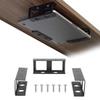 Mount-It! Under Desk Laptop Mount Holder, Laptop Mount for Desk, Space Saver Small Multimedia Device Bracket Underdesk Shelf for Notebook, Mac mini, MacBook, Keyboard, Anti Scratch, Black view 1