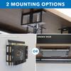Mount-It! Under Desk Laptop Mount Holder, Laptop Mount for Desk, Space Saver Small Multimedia Device Bracket Underdesk Shelf for Notebook, Mac mini, MacBook, Keyboard, Anti Scratch, Black view 4