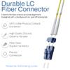 0.5 Meter - 20 Pack OS2 Singlemode Duplex Fiber Patch Cable, LC-LC Connector, A(Tx) to B(Rx), 100Gig OFNR Rated, Low Loss Corning Glass, Ideal for Long-Distance Network, FTTH, Data Center, Telecom view 3
