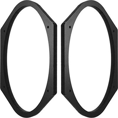 5x7" / 6x8" Speaker Spacers Depth Extender Extending Rings - 1" thick - 1 Pair - SSK68K - Stackable - Perfect For Framing Fiberglass Enclosures