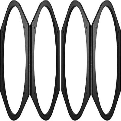 5x7" / 6x8" Speaker Spacers Depth Extender Extending Rings - 1" thick - 2 Pair - SSK68K - Stackable - Perfect For Framing Fiberglass Enclosures