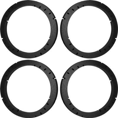 6.5" 6 1/2" Speaker Spacers Depth Extender Extending Rings - 1" thick - ID: 5 1/2" OD: 6 5/8" - 2 Pair - SSK65K - Stackable - Perfect For Framing Fiberglass Enclosures