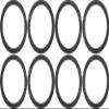 10" Subwoofer Speaker Spacers Depth Extender Extending Rings - 1" thick - ID: 9 1/8" OD: 10 7/8" - 4 Pair - SSK10XXK - Stackable - Perfect For Framing Fiberglass Enclosures view 1