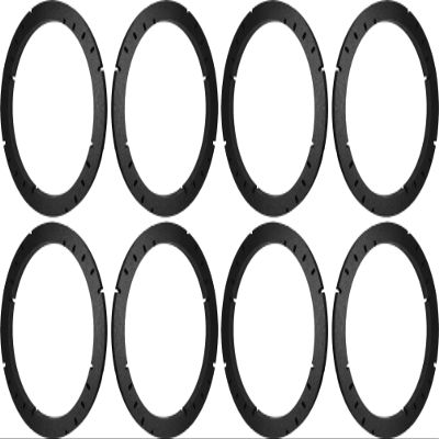 5.25" 5 1/4" Speaker Spacers Depth Extender Extending Rings - 1" thick - ID: 4 3/4" OD: 5 3/4" - 4 Pair - SSK525K - Stackable - Perfect For Framing Fiberglass Enclosures