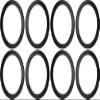 5.25" 5 1/4" Speaker Spacers Depth Extender Extending Rings - 1" thick - ID: 4 3/4" OD: 5 3/4" - 4 Pair - SSK525K - Stackable - Perfect For Framing Fiberglass Enclosures view 1