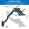 Mount-It! Ergonomic Laptop Arm for Wall or Pole Mounting, Full Motion Adjustments, Versatile Design, Easy Installation view 4