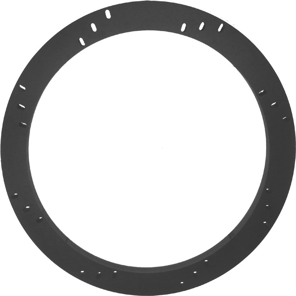10" Subwoofer Speaker Depth Extender Extending Ring - 1" thick - ID: 9 1/8" OD: 10 7/8" - SSK10XXKQS - Stackable - Perfect For Framing Fiberglass Enclosures
