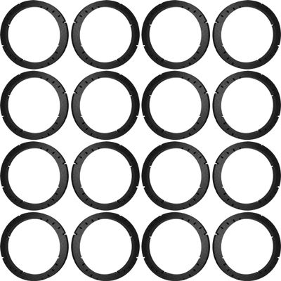 5.25" 5 1/4" Speaker Spacers Depth Extender Extending Rings - 1" thick - ID: 4 3/4" OD: 5 3/4" - 8 Pair - SSK525K - Stackable - Perfect For Framing Fiberglass Enclosures