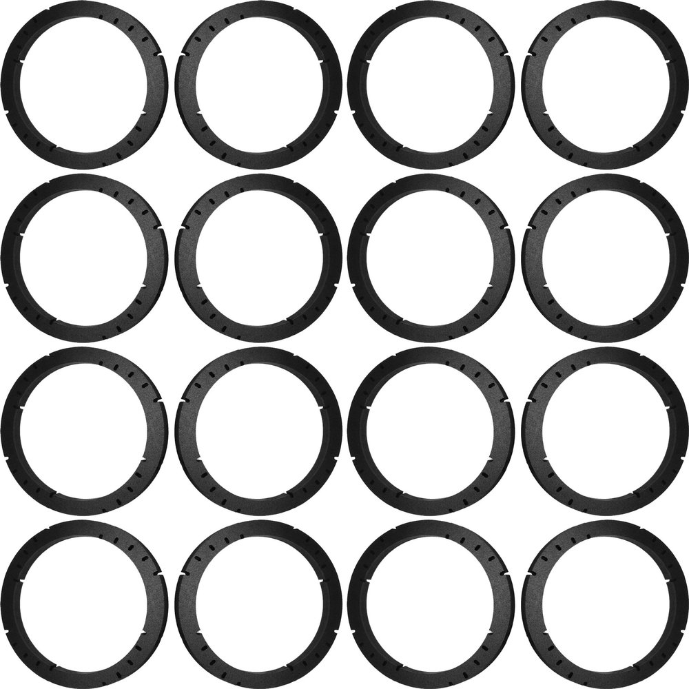 5.25" 5 1/4" Speaker Spacers Depth Extender Extending Rings - 1" thick - ID: 4 3/4" OD: 5 3/4" - 8 Pair - SSK525K - Stackable - Perfect For Framing Fiberglass Enclosures