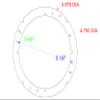 5.25" 5 1/4" Speaker Spacers Depth Extender Extending Rings - 1" thick - ID: 4 3/4" OD: 5 3/4" - 8 Pair - SSK525K - Stackable - Perfect For Framing Fiberglass Enclosures view 2