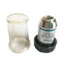 Lab Microscope Slides Microscope Objective Lens DIN 4X 10X 20X 40X 60X 100X Microscope Parts (Color : Silver, Size : 60X) view 1