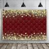 Renaiss 12x10ft Gold and Red Royal Theme Backdrop Prince Princess Birthday Baby Shower Photography Background Glittering Golden Diamonds Bridal Shower Wedding Newborn Party Decors Photo Booth Props view 2