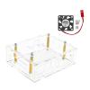 MOUDOAUER Acrylic Case + Cooling Fan Enclosure Box Protective Shell Cover Transparent Clear Case for Orange Pi 5 Plus view 3