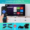 2 Pack Remote for Roku TV, Replacement for TCL/Hisense/Sharp/for Onn Roku TV Remote with Netflix Disney+/Hulu/Prime Video Hot Keys view 2
