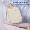 BAGSMART Cord Organizer Travel Cable Organizer Bag Tech Electronic Organizer Travel Case, Travel Essentials for Charger, Cable, Phone, Flash drive, Single Layer - Beige view 4