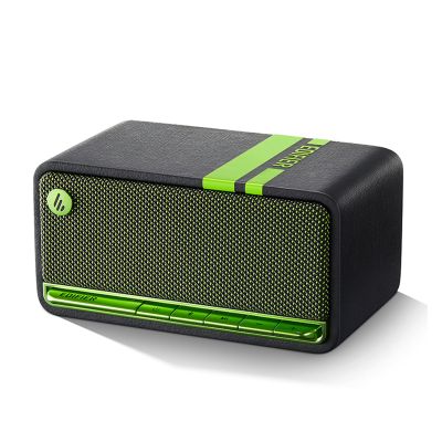 Edifier MP230 Portable Bluetooth Speaker, Wireless Speaker with Stereo Sound for Outdoor Travel, 10-Hour Playtime, Supports USB Soundcard/Micro SD, 20W RMS - Black Green