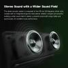 Edifier MP230 Portable Bluetooth Speaker, Wireless Speaker with Stereo Sound for Outdoor Travel, 10-Hour Playtime, Supports USB Soundcard/Micro SD, 20W RMS - Black Green view 3
