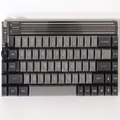 nullbits Nibble ANSI+ISO 65% 72 Key Programmable QMK Mechanical Keyboard Kit (Plus - Black)