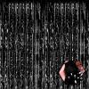 3 Pack Black Foil Fringe Curtain Backdrop, 3.28Ft x 6.6Ft Metallic Tinsel Foil Fringe Streamer Curtains for Photo Booth, Christmas Day, Thanksgiving, Wedding, New Year Party Decorations view 1