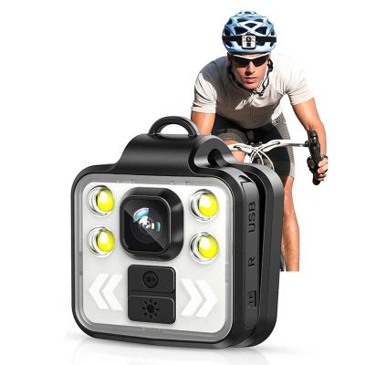 GOWENIC 1080P HD Wearable Camera with Adjustable LED, Long Lasting, 3 Modes, Operation, Multipurpose, Ideal for Car Office Home Sports