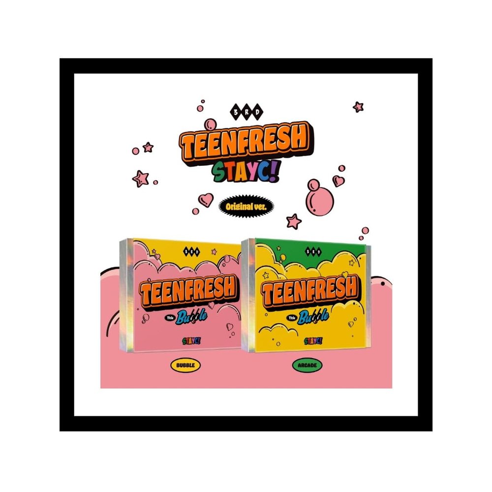 STAYC - TEENFRESH (3rd Mini Album) CD+Folded Poster (Bubble ver. / CD Only, No Poster)