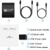 DAGIJIRD 1X3 SPDIF Toslink Optical Digital Audio Splitter Aluminum Alloy 1 in 3 Out Support LPCM 2.0 DTS for DVD Players view 3