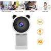 SUNGOOYUE 1080P Webcam with Microphone, Plug and Play USB Computer Camera Video Recording Digital Webcam Built in Microphone for Live Broadcast (White) view 2