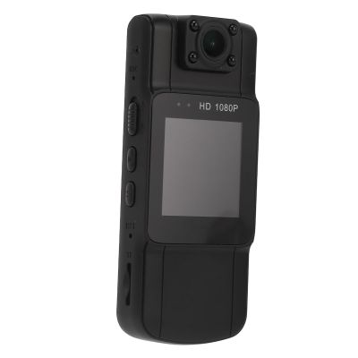 1080P Mini Body Camera - Portable Hidden Cam with Night Vision Motion Detection and 180 Lens Rotation for Sports Travel Work