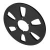 1/4 x 10 Empty Take Up Reel to Reel Tape Hub, 6 Holes Nab Open Reel Audio Aluminum Alloy 10 inch Empty Tape Reel Recording Takeup Reel, Tape Reel Empty Disc Opening Parts (Black) view 1