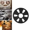 1/4 x 10 Empty Take Up Reel to Reel Tape Hub, 6 Holes Nab Open Reel Audio Aluminum Alloy 10 inch Empty Tape Reel Recording Takeup Reel, Tape Reel Empty Disc Opening Parts (Black) view 3