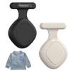 [2 Pack] Waterproof Tile Mate Holder for Kids, Soft Silicone Tile Mate Hidden Pin Holder for Kids Elder Clothing, Anti Lost Hidden Full Case Cover Compatible with Tile Mate 2022 (Black+Oatmeal) view 1