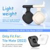 [2 Pack] Waterproof Tile Mate Holder for Kids, Soft Silicone Tile Mate Hidden Pin Holder for Kids Elder Clothing, Anti Lost Hidden Full Case Cover Compatible with Tile Mate 2022 (Black+Oatmeal) view 2