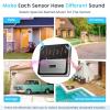Chtoocy Solar Driveway Alarm Wireless Outdoor 1/2 Mile Range - Customizable Alarm Tones Weatherproof for Driveway Gate, 3 Sensitivity Motion Sensor & Detector Alert for Outdoor/Indoor Property view 2