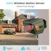 Chtoocy Solar Driveway Alarm Wireless Outdoor 1/2 Mile Range - Customizable Alarm Tones Weatherproof for Driveway Gate, 3 Sensitivity Motion Sensor & Detector Alert for Outdoor/Indoor Property view 4