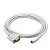 for MT8000-FX Touch Screen MT8000 Connecting FX Series PLC Communication Cable 9-pin Male to 8-pin Round Header White : 2 Meters view 1