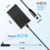 12V 2.5A DC Power Supply Adapter 100V-240V AC to DC 12Volt 2.5Amp Wall Transformer with 5.5mm x 2.5mm/2.1mm Plug Jacks for 12V Analog DVR NVR HVR CCTV Security Camera RGB LED Strip Lights view 2