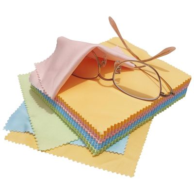 WYDDDARY 100 Pcs Microfiber Glasses Cleaning Cloth 5.1 * 5.1 inch Eyeglass Cleaning Cloths Screen Lens Cleaner for Wiping Glasses, Camera Lens and Electronics