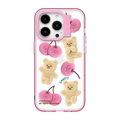 [EarpEarp] Wave Label CASE, Designed for iPhone 12MINI, Shockproof Phone Case, Lightweight and Shock Absorbption, and Design, Camera and Screen Protection (Pink)