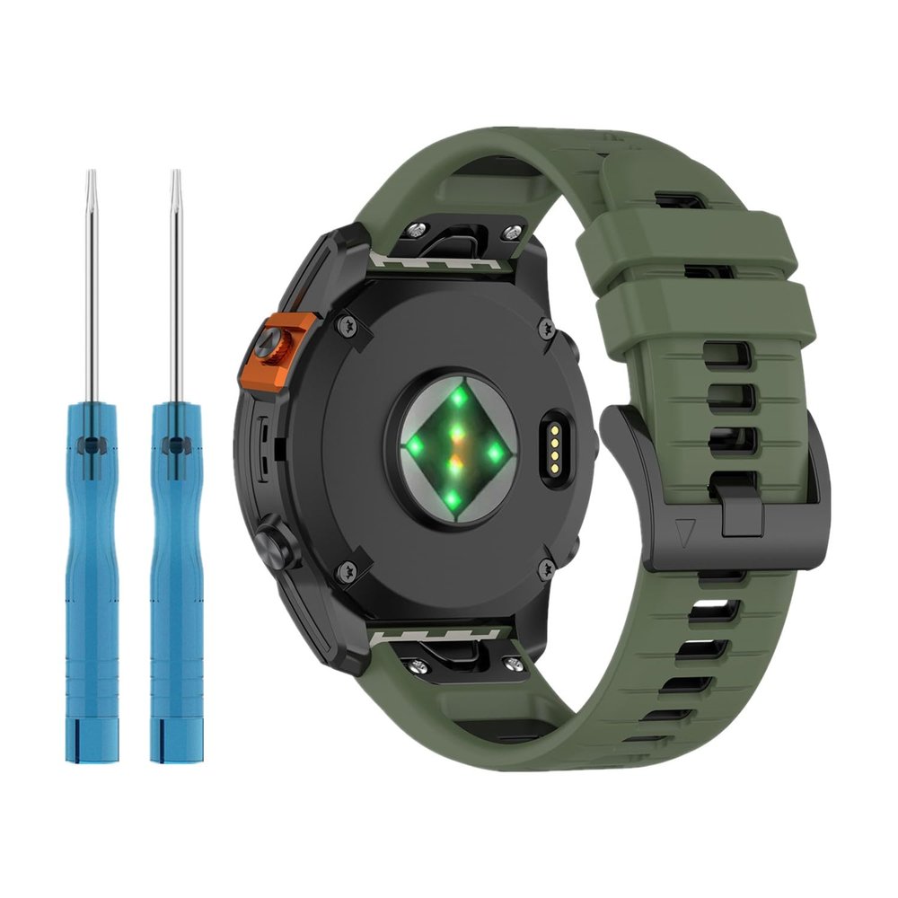 Huwokxix 22mm Watch Strap Compatible with Garmin Epix Pro 47mm/EPIX gen2/Fenix7,Adjustable Silicone Sports Wristband Replacement Band