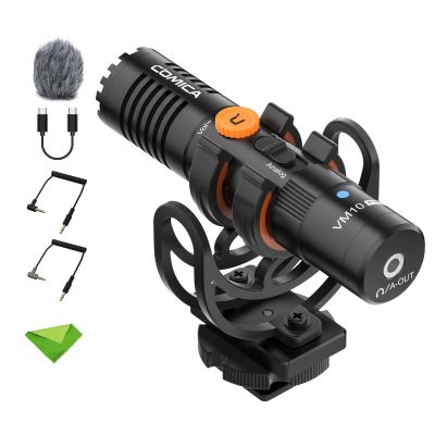 COMICA VM10 PRO Shotgun Microphone,USB C Mic for Camera, Smartphone, Tablet, PC.Ideal for Vlogging, Live Streaming,Recoding.Dual-Mode Video USB Shotgun Microphone with Gain Control
