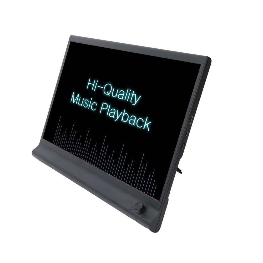 Hesitroad 15.6-inch Computer Monitor,1080P FHD IPS Laptop Expansion Screen Adjustable Stand High Clarity Portable School Work Entertainment Expansion Screen with Holder for Laptop... Black