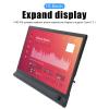 Hesitroad 15.6-inch Computer Monitor,1080P FHD IPS Laptop Expansion Screen Adjustable Stand High Clarity Portable School Work Entertainment Expansion Screen with Holder for Laptop... Black view 2