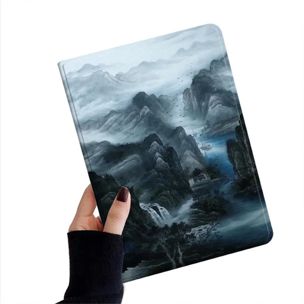 kaidisen Flower Case Compatible with iPad mini A17 Pro 2024/ iPad mini 6th Generation 2021 Case Flower Pattern Floral Illustration Cover Auto Sleep Wake Support Pencil Charging,Color 14
